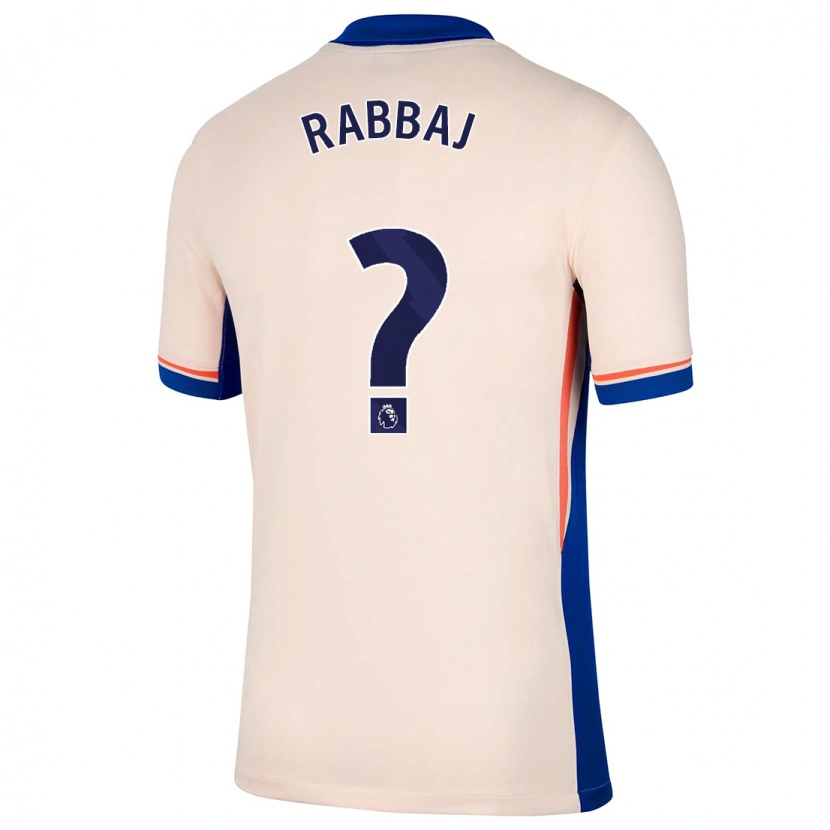 Danxen Mænd Ibrahim Rabbaj #0 Lys Beige Udebane Spillertrøjer 2024/25 Trøje T-Shirt