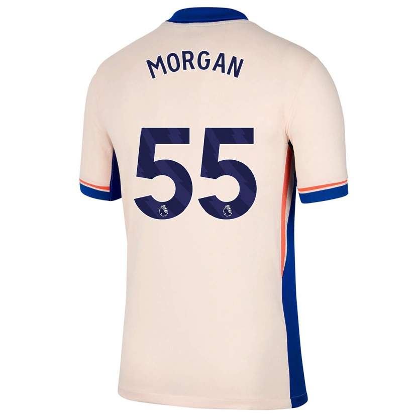Danxen Mænd Jimmy-Jay Morgan #55 Lys Beige Udebane Spillertrøjer 2024/25 Trøje T-Shirt