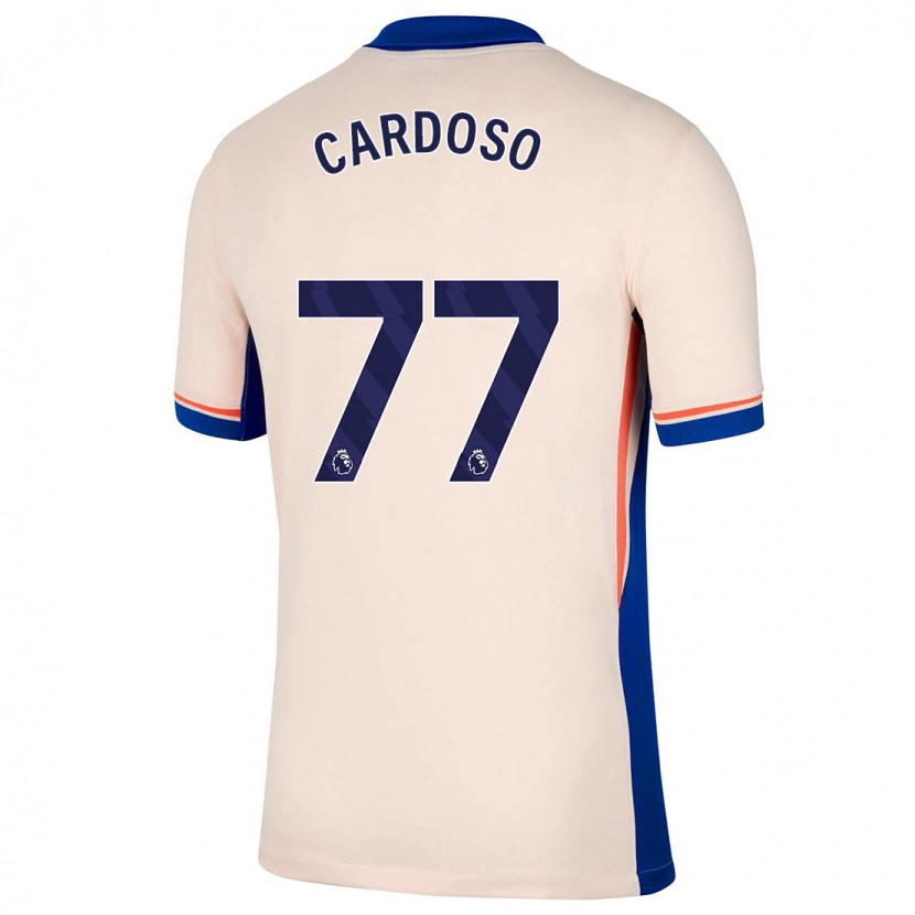 Danxen Mænd Leo Cardoso #77 Lys Beige Udebane Spillertrøjer 2024/25 Trøje T-Shirt