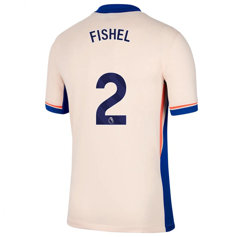 Danxen Mænd Mia Fishel #2 Lys Beige Udebane Spillertrøjer 2024/25 Trøje T-Shirt