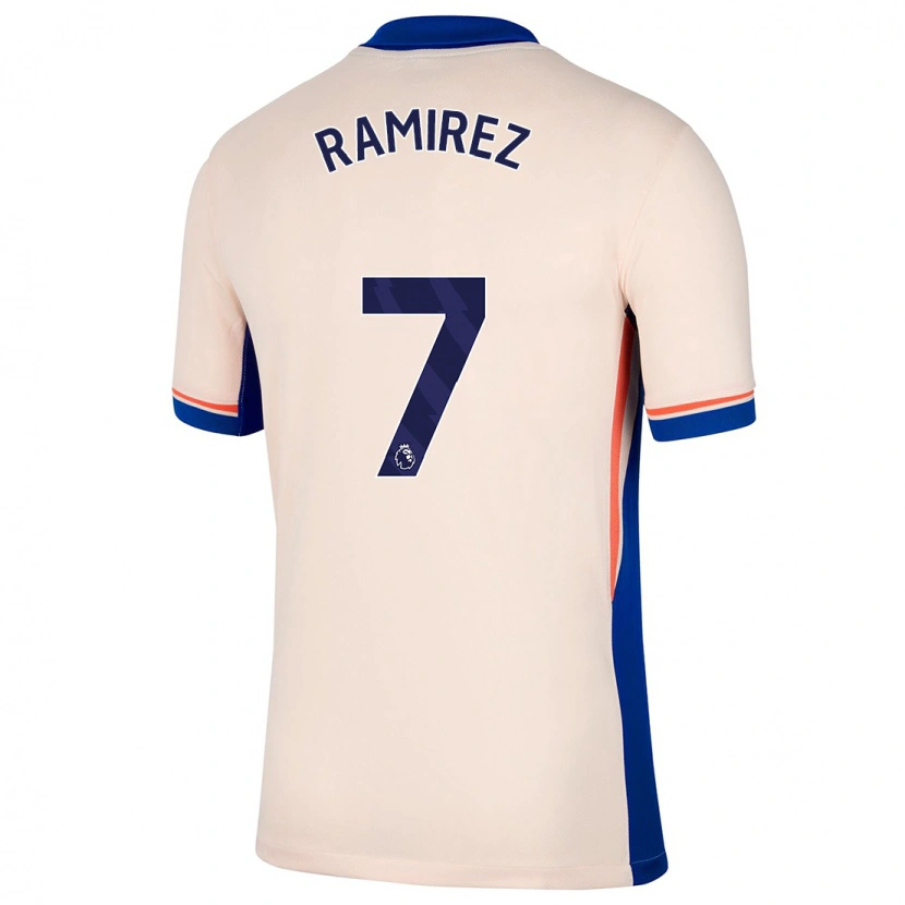 Danxen Mænd Mayra Ramírez #7 Lys Beige Udebane Spillertrøjer 2024/25 Trøje T-Shirt