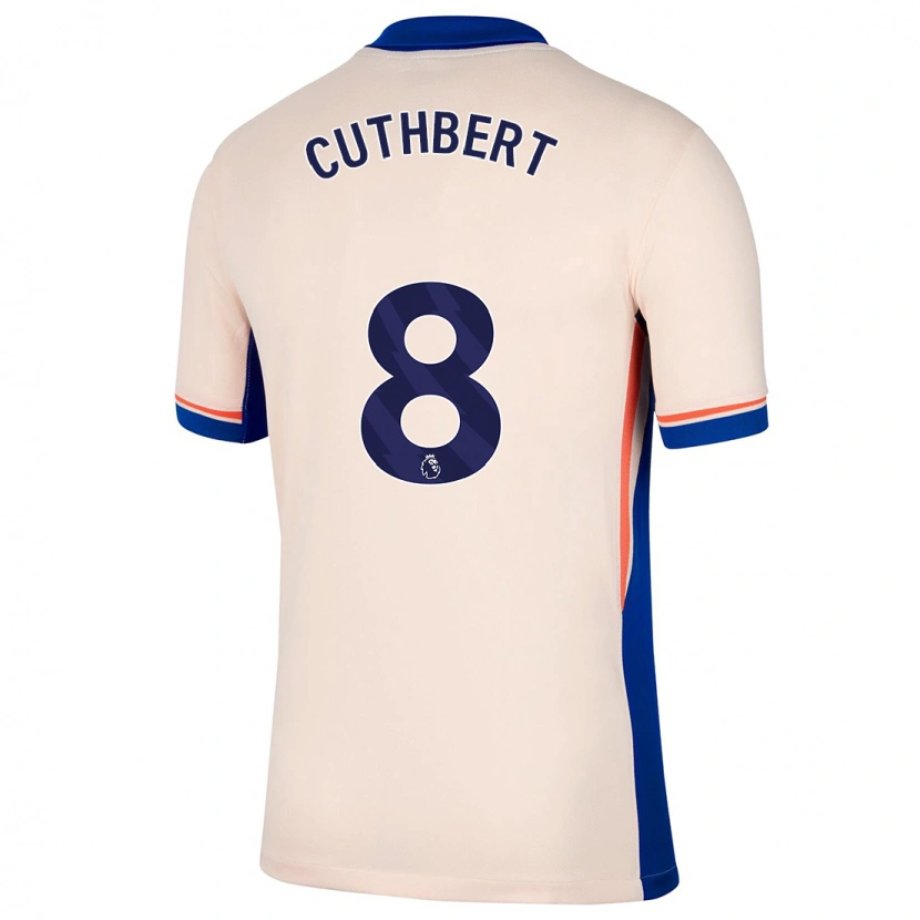Danxen Mænd Erin Cuthbert #8 Lys Beige Udebane Spillertrøjer 2024/25 Trøje T-Shirt