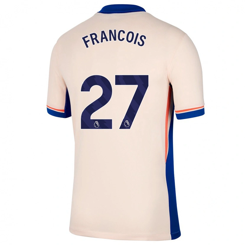 Danxen Mænd Oriane Jean-François #27 Lys Beige Udebane Spillertrøjer 2024/25 Trøje T-Shirt