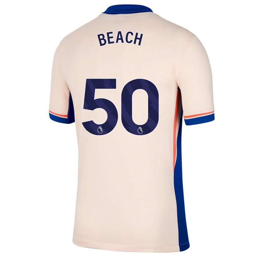 Danxen Mænd Eddie Beach #50 Lys Beige Udebane Spillertrøjer 2024/25 Trøje T-Shirt