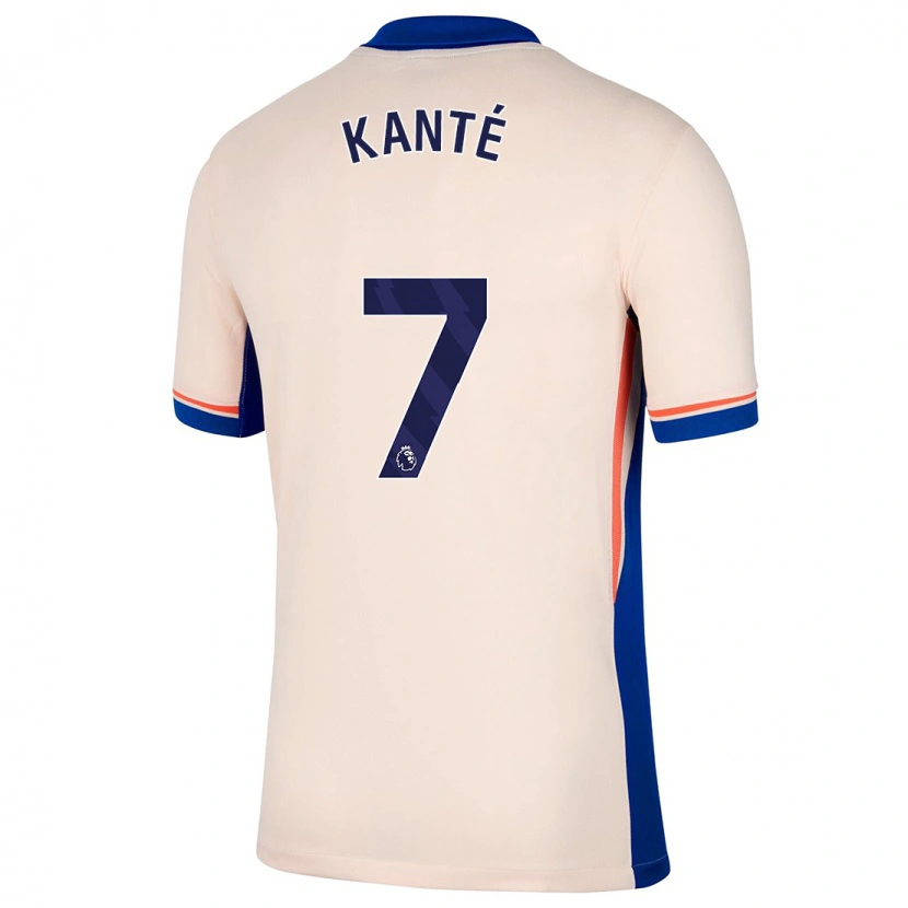 Danxen Mænd N'golo Kante #7 Lys Beige Udebane Spillertrøjer 2024/25 Trøje T-Shirt