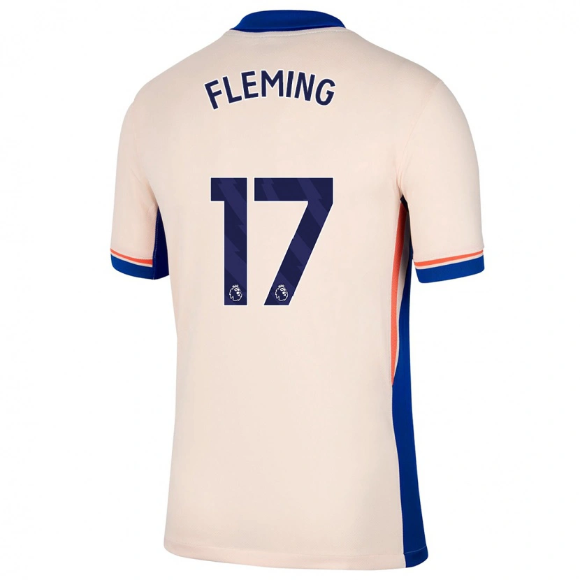 Danxen Mænd Jessie Fleming #17 Lys Beige Udebane Spillertrøjer 2024/25 Trøje T-Shirt