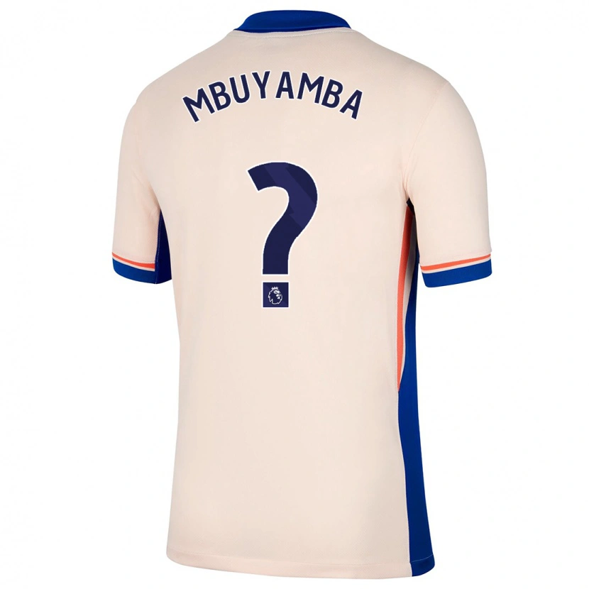 Danxen Mænd Xavier Mbuyamba #0 Lys Beige Udebane Spillertrøjer 2024/25 Trøje T-Shirt