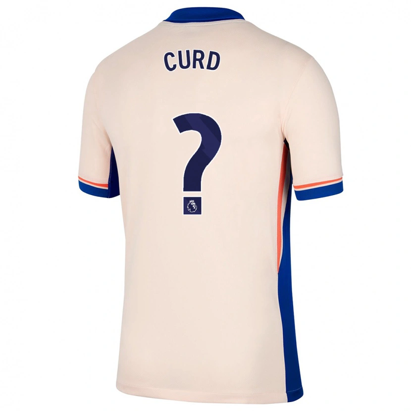 Danxen Mænd Teddy Curd #0 Lys Beige Udebane Spillertrøjer 2024/25 Trøje T-Shirt