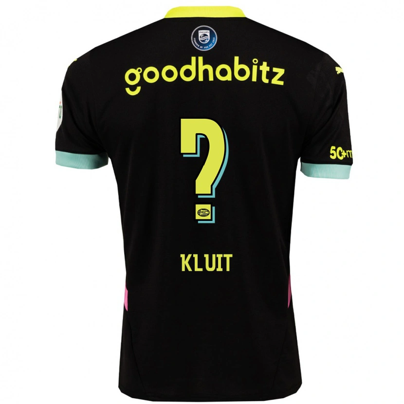 Danxen Mænd Fabio Kluit #0 Sort Gul Udebane Spillertrøjer 2024/25 Trøje T-Shirt