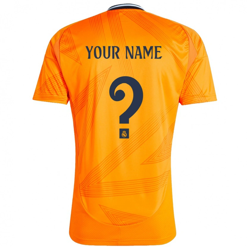 Danxen Mænd Dit Navn #0 Orange Udebane Spillertrøjer 2024/25 Trøje T-Shirt