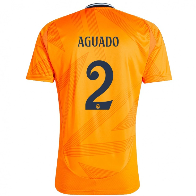 Danxen Mænd Lorenzo Aguado #2 Orange Udebane Spillertrøjer 2024/25 Trøje T-Shirt
