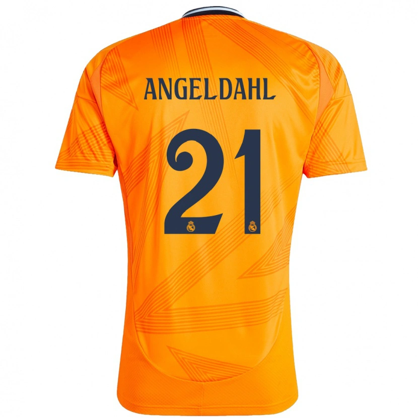 Danxen Mænd Filippa Angeldahl #21 Orange Udebane Spillertrøjer 2024/25 Trøje T-Shirt