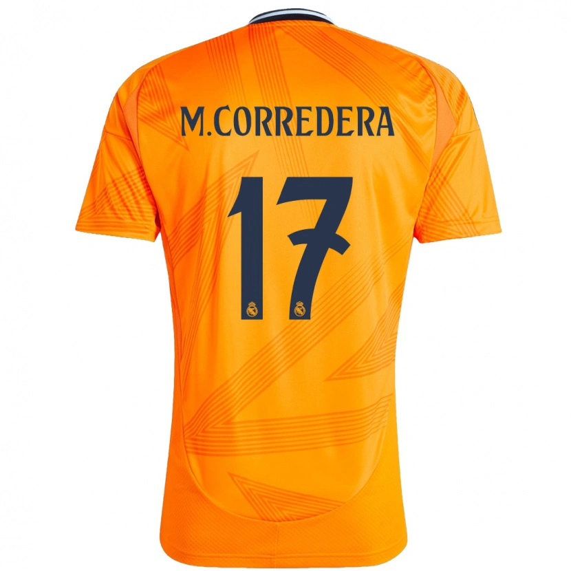 Danxen Mænd Marta Corredera #17 Orange Udebane Spillertrøjer 2024/25 Trøje T-Shirt