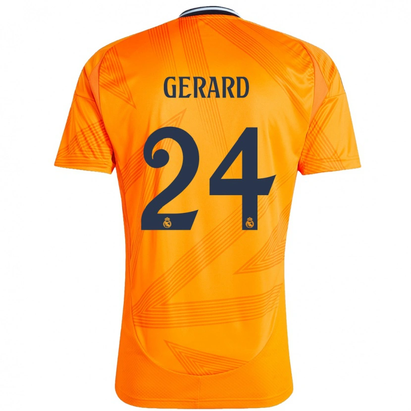 Danxen Mænd Meline Gerard #24 Orange Udebane Spillertrøjer 2024/25 Trøje T-Shirt