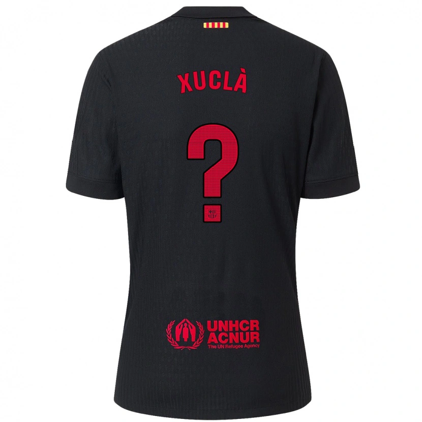 Danxen Mænd Guiu Xuclà #0 Sort Rød Udebane Spillertrøjer 2024/25 Trøje T-Shirt