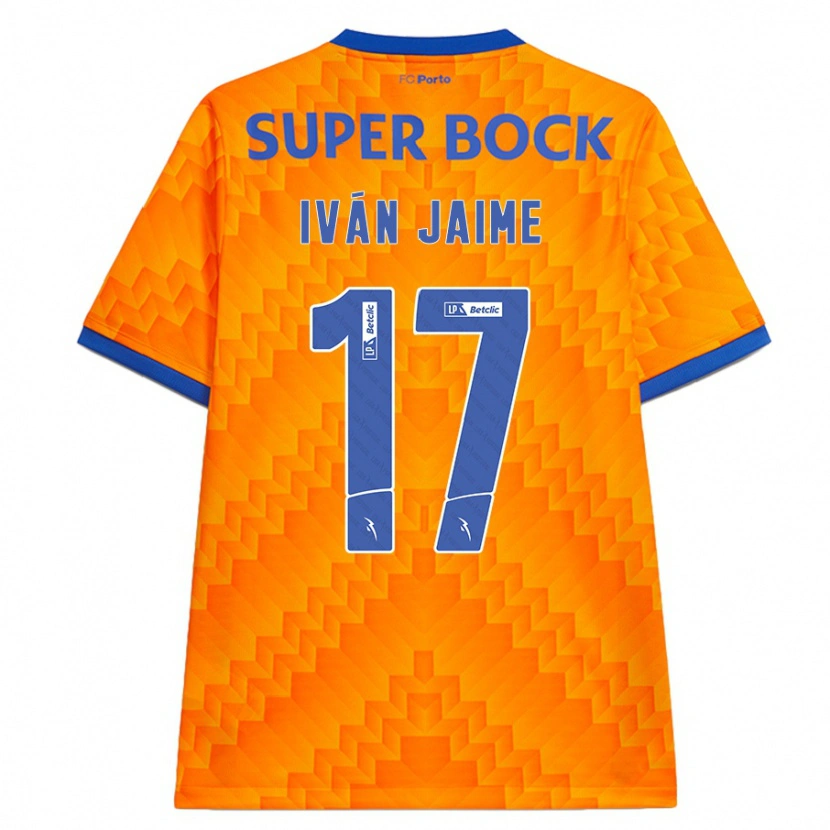 Danxen Mænd Iván Jaime #17 Orange Udebane Spillertrøjer 2024/25 Trøje T-Shirt