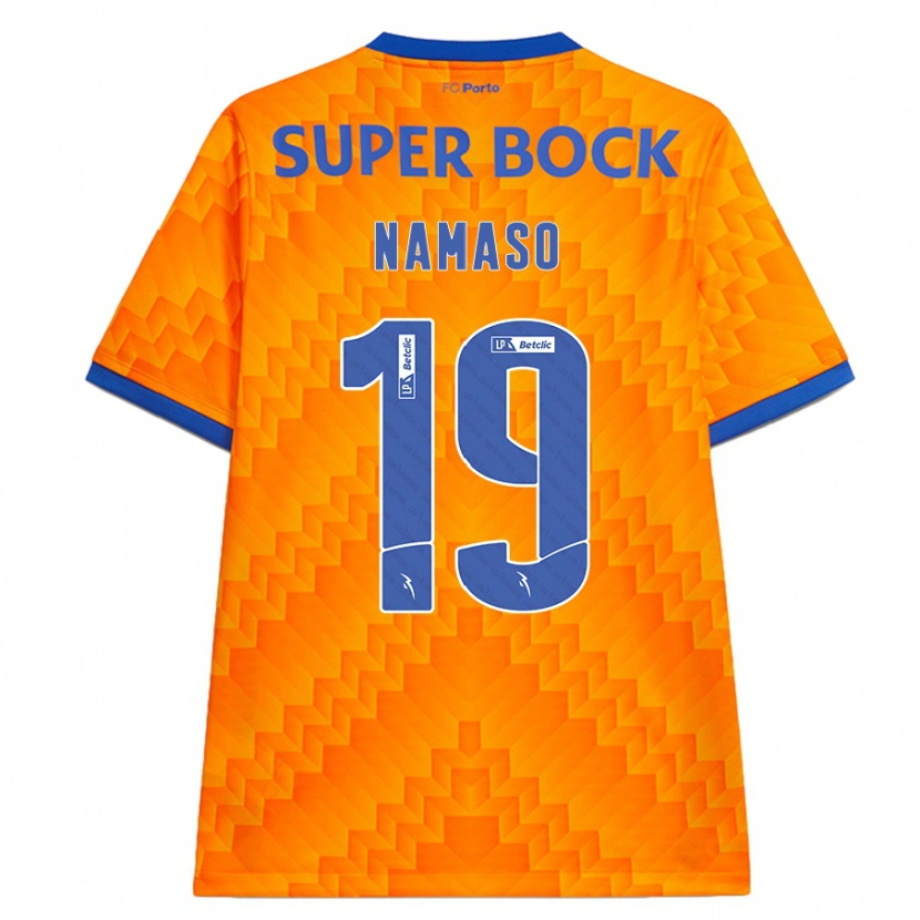 Danxen Mænd Danny Namaso #19 Orange Udebane Spillertrøjer 2024/25 Trøje T-Shirt