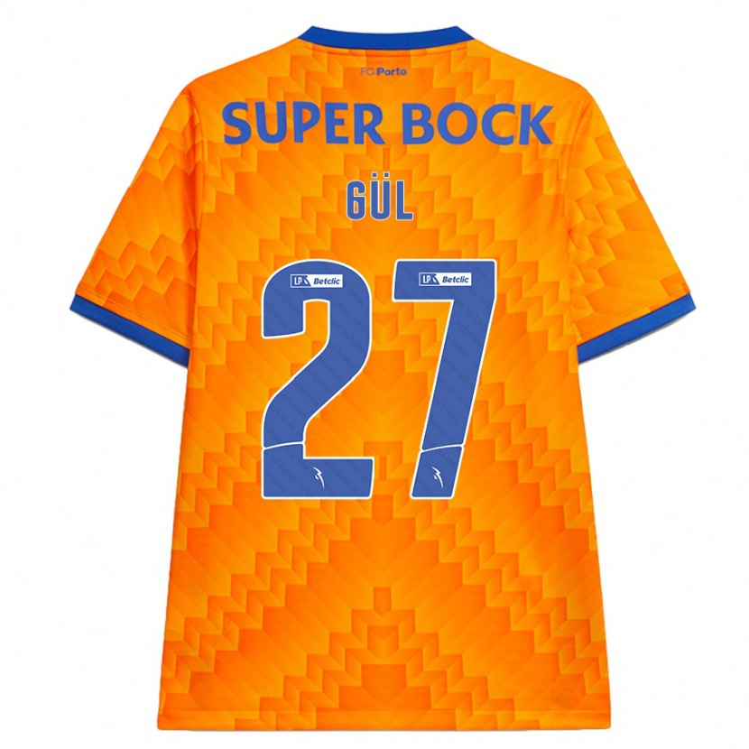 Danxen Mænd Deniz Gül #27 Orange Udebane Spillertrøjer 2024/25 Trøje T-Shirt