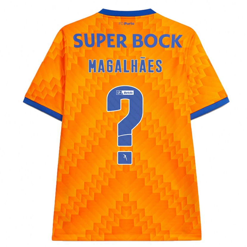 Danxen Mænd Rafael Magalhães #0 Orange Udebane Spillertrøjer 2024/25 Trøje T-Shirt