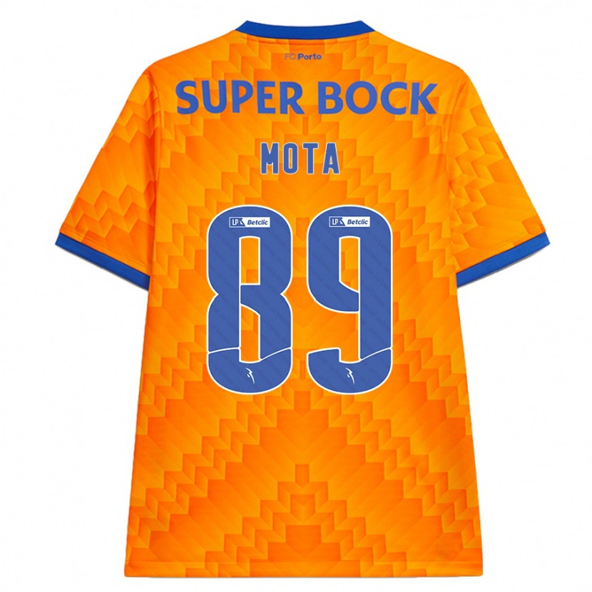 Danxen Mænd Luís Mota #89 Orange Udebane Spillertrøjer 2024/25 Trøje T-Shirt