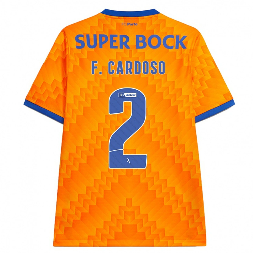 Danxen Mænd Fábio Cardoso #2 Orange Udebane Spillertrøjer 2024/25 Trøje T-Shirt