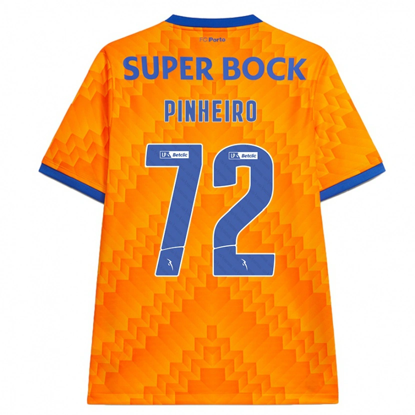 Danxen Mænd Rodrigo Pinheiro #72 Orange Udebane Spillertrøjer 2024/25 Trøje T-Shirt