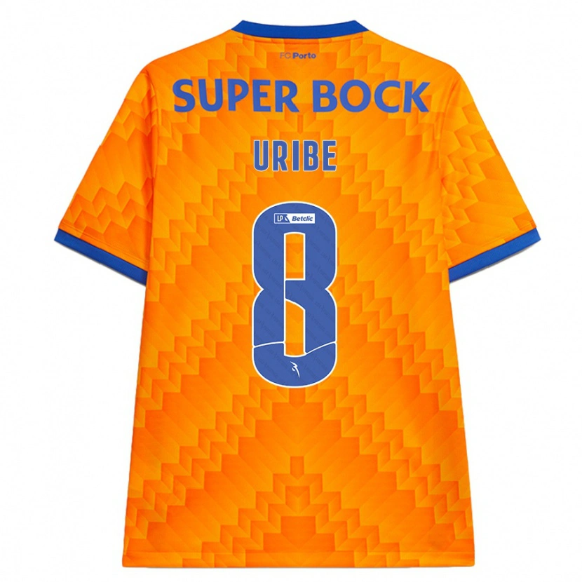 Danxen Mænd Mateus Uribe #8 Orange Udebane Spillertrøjer 2024/25 Trøje T-Shirt
