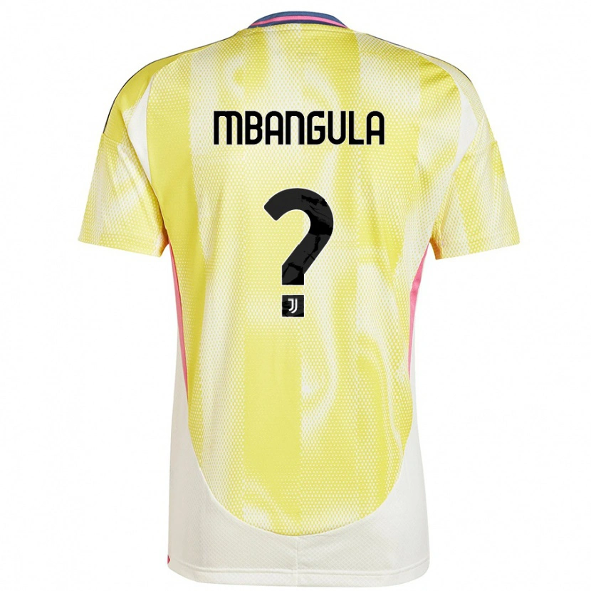 Danxen Mænd Samuel Mbangula #0 Solgul Udebane Spillertrøjer 2024/25 Trøje T-Shirt