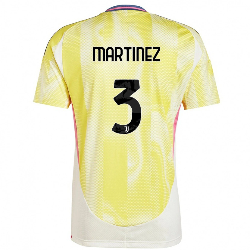 Danxen Mænd Bruno Martinez #3 Solgul Udebane Spillertrøjer 2024/25 Trøje T-Shirt