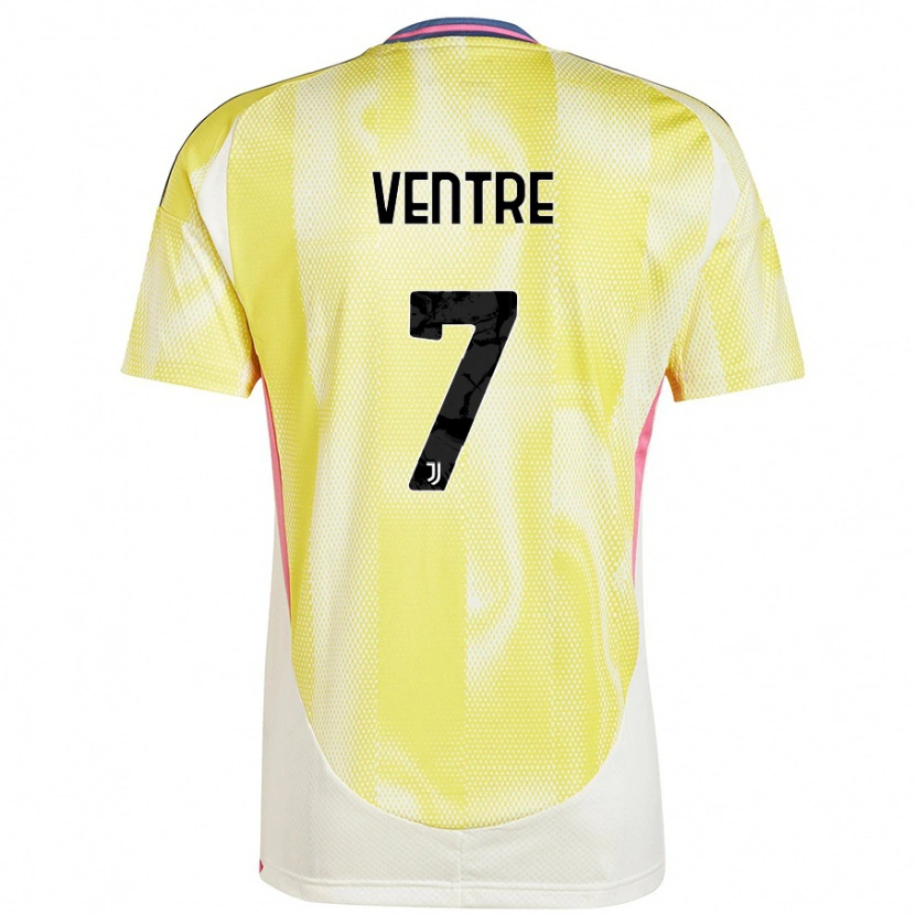 Danxen Mænd Alessandro Ventre #7 Solgul Udebane Spillertrøjer 2024/25 Trøje T-Shirt