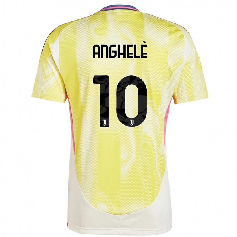 Danxen Mænd Lorenzo Anghelè #10 Solgul Udebane Spillertrøjer 2024/25 Trøje T-Shirt