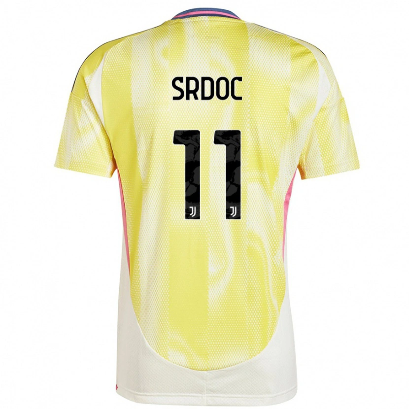Danxen Mænd Ivano Srdoc #11 Solgul Udebane Spillertrøjer 2024/25 Trøje T-Shirt