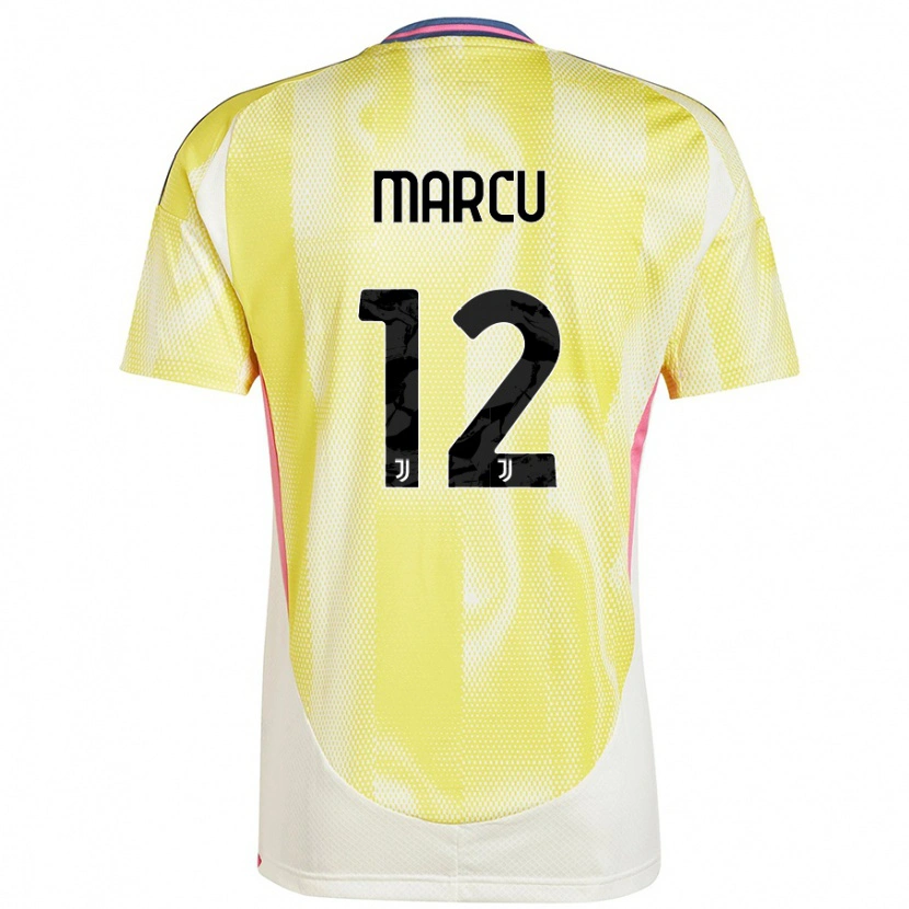 Danxen Mænd Alessio Marcu #12 Solgul Udebane Spillertrøjer 2024/25 Trøje T-Shirt
