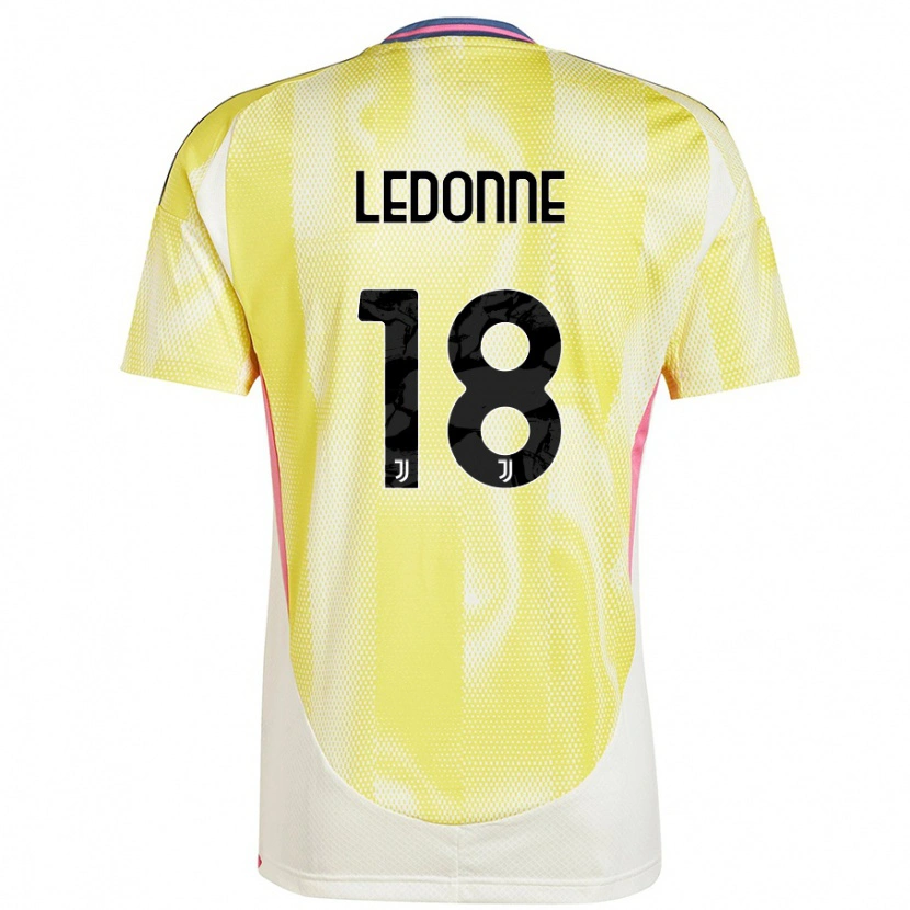 Danxen Mænd Nicolò Ledonne #18 Solgul Udebane Spillertrøjer 2024/25 Trøje T-Shirt