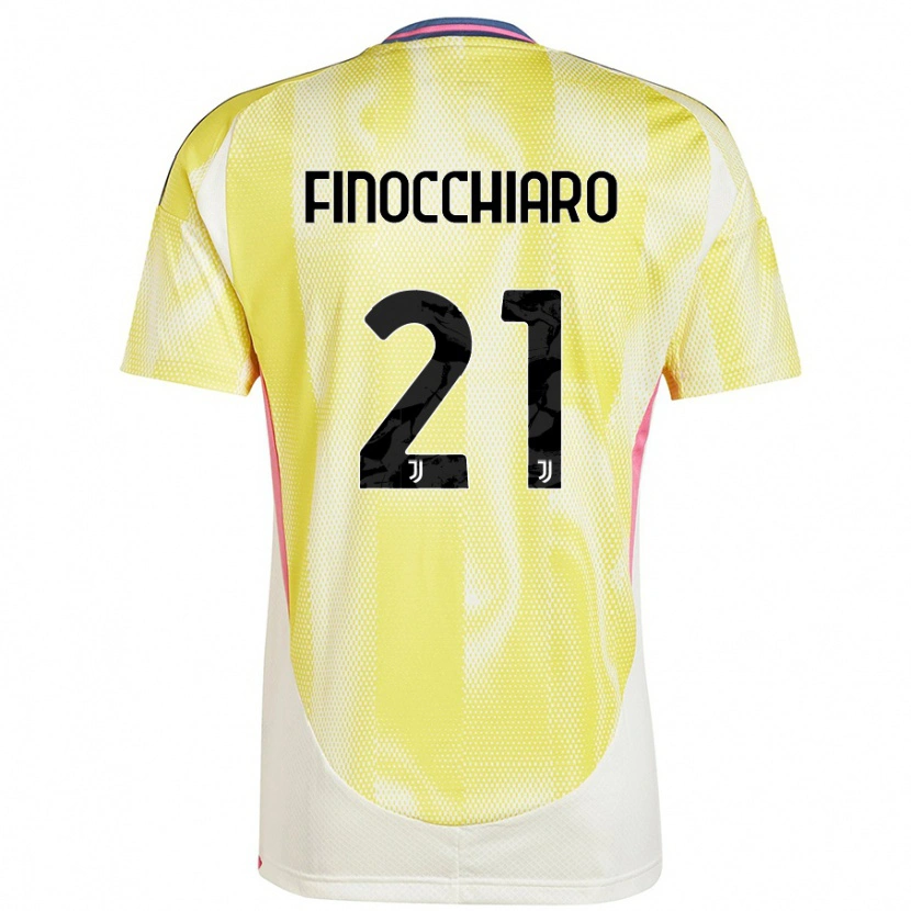Danxen Mænd Gabriele Finocchiaro #21 Solgul Udebane Spillertrøjer 2024/25 Trøje T-Shirt