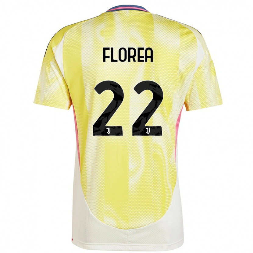 Danxen Mænd Andrei Florea #22 Solgul Udebane Spillertrøjer 2024/25 Trøje T-Shirt