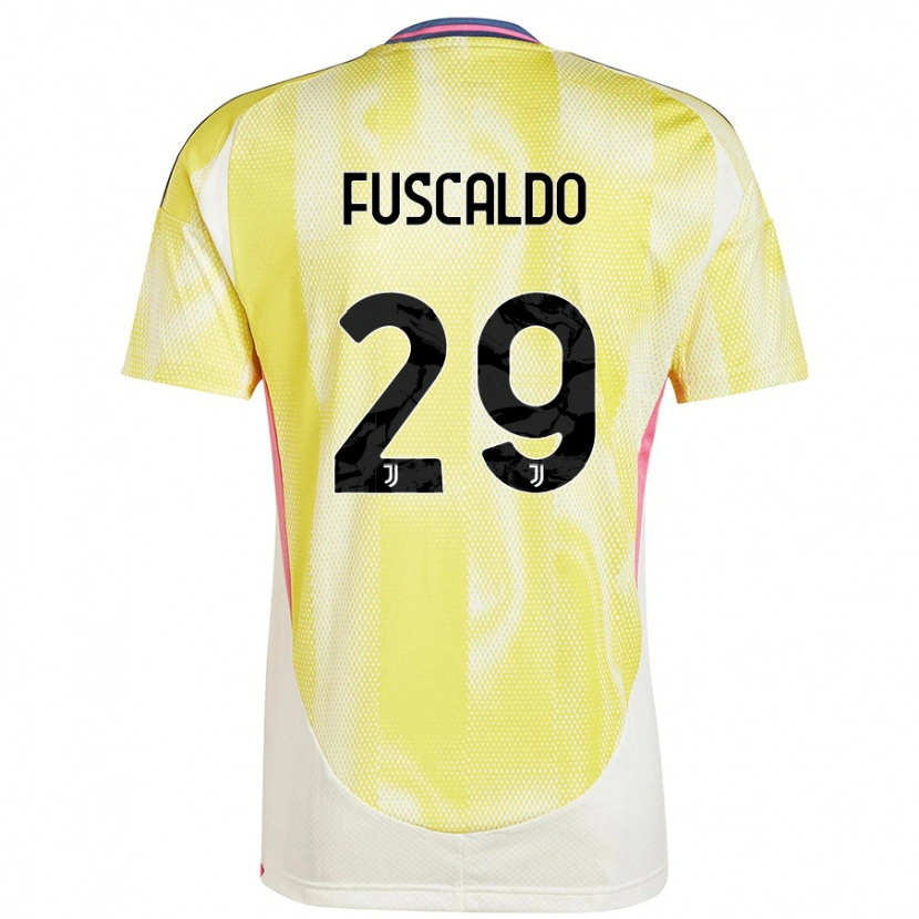 Danxen Mænd Matteo Fuscaldo #29 Solgul Udebane Spillertrøjer 2024/25 Trøje T-Shirt