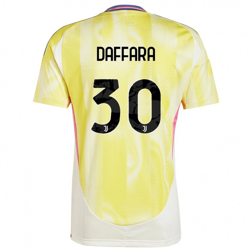 Danxen Mænd Giovanni Daffara #30 Solgul Udebane Spillertrøjer 2024/25 Trøje T-Shirt