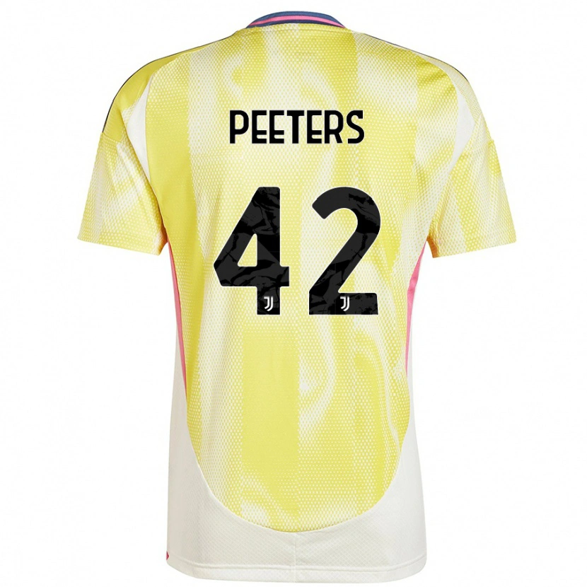 Danxen Mænd Daouda Peeters #42 Solgul Udebane Spillertrøjer 2024/25 Trøje T-Shirt
