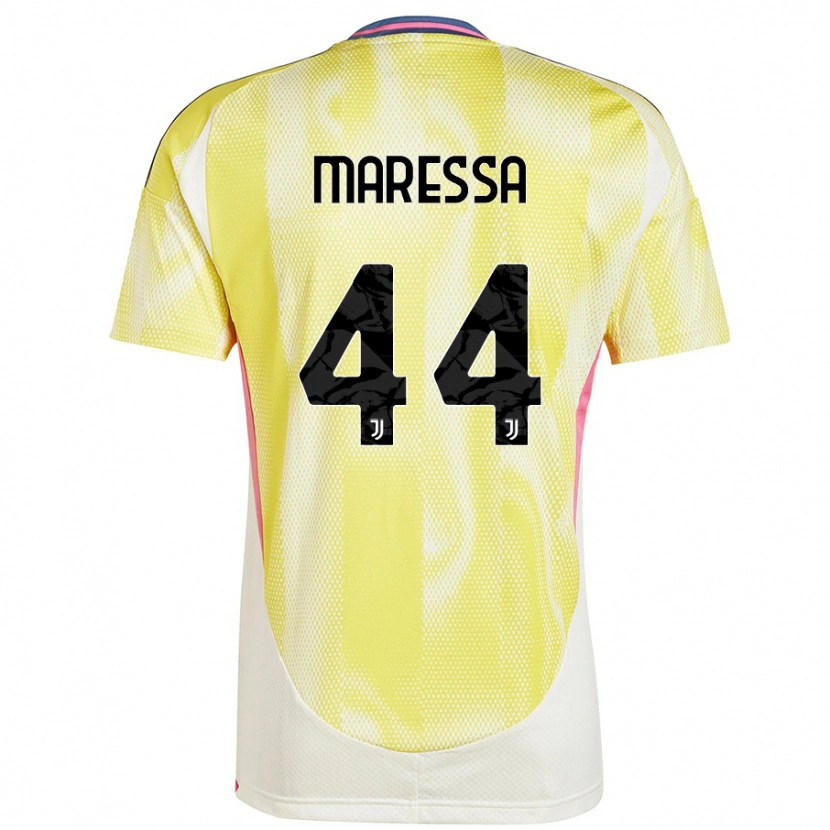 Danxen Mænd Tommaso Maressa #44 Solgul Udebane Spillertrøjer 2024/25 Trøje T-Shirt