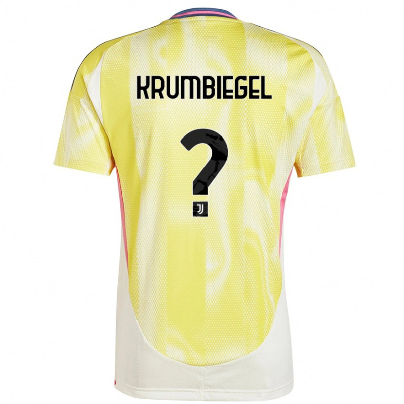 Danxen Mænd Paulina Krumbiegel #0 Solgul Udebane Spillertrøjer 2024/25 Trøje T-Shirt