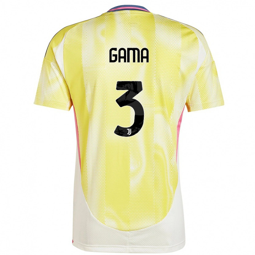 Danxen Mænd Sara Gama #3 Solgul Udebane Spillertrøjer 2024/25 Trøje T-Shirt