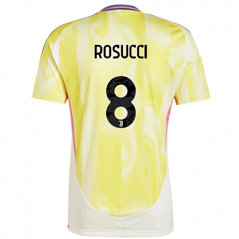 Danxen Mænd Martina Rosucci #8 Solgul Udebane Spillertrøjer 2024/25 Trøje T-Shirt