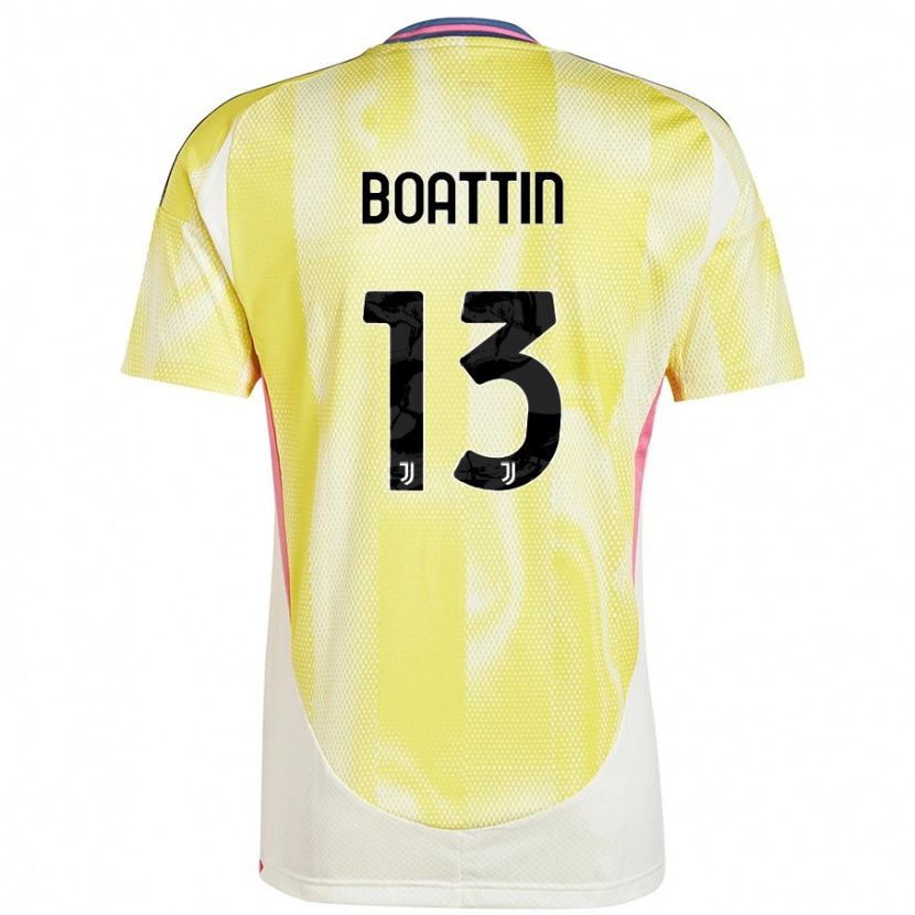 Danxen Mænd Lisa Boattin #13 Solgul Udebane Spillertrøjer 2024/25 Trøje T-Shirt