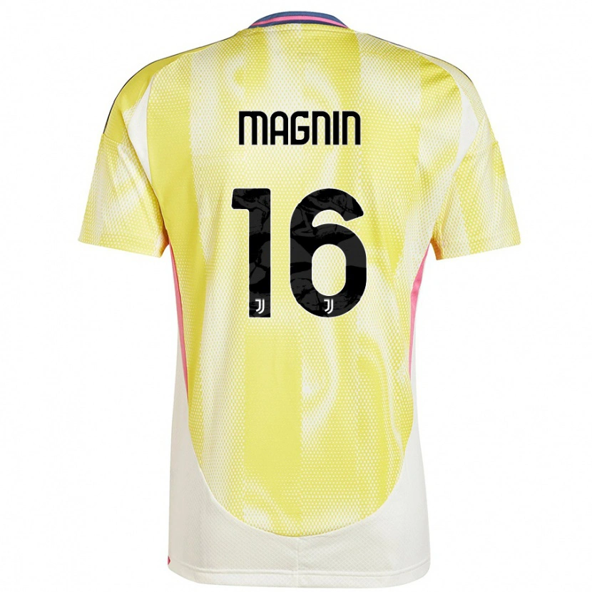 Danxen Mænd Pauline Peyraud-Magnin #16 Solgul Udebane Spillertrøjer 2024/25 Trøje T-Shirt