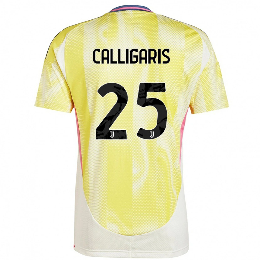 Danxen Mænd Viola Calligaris #25 Solgul Udebane Spillertrøjer 2024/25 Trøje T-Shirt