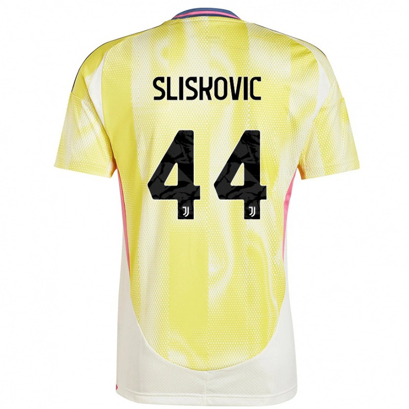 Danxen Mænd Gloria Slišković #44 Solgul Udebane Spillertrøjer 2024/25 Trøje T-Shirt