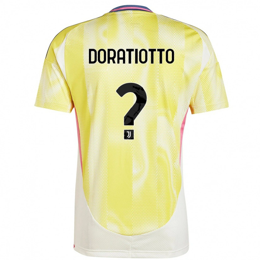 Danxen Mænd Giulio Doratiotto #0 Solgul Udebane Spillertrøjer 2024/25 Trøje T-Shirt