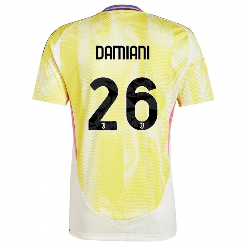 Danxen Mænd Samuele Damiani #26 Solgul Udebane Spillertrøjer 2024/25 Trøje T-Shirt