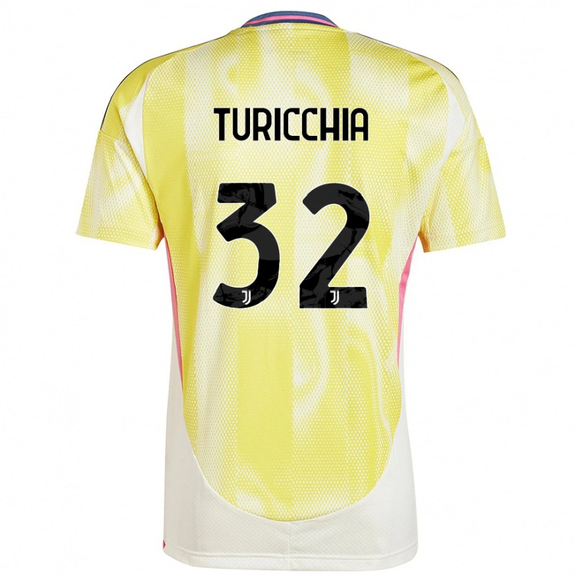 Danxen Mænd Riccardo Turicchia #32 Solgul Udebane Spillertrøjer 2024/25 Trøje T-Shirt